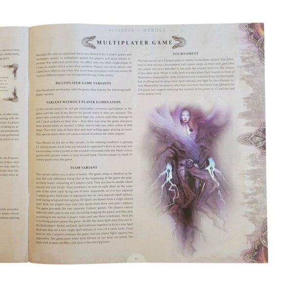 Heroes Game Rule Book Set Up Replacement Instructions Guidelines - Picture 6 of 6